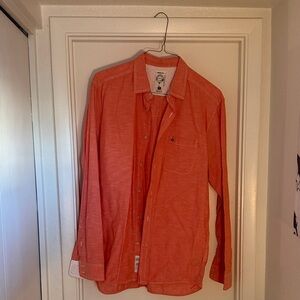 Diesel Men's Vibrant Orange Shirt Jacket